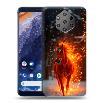 Силиконовый чехол на Nokia 9 PureView с принтом Новый год