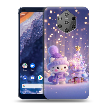 Силиконовый чехол на Nokia 9 PureView с принтом Новый год