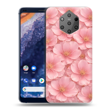 Силиконовый чехол на Nokia 9 PureView с принтом женский