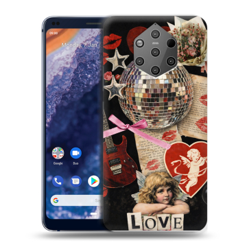 Силиконовый чехол на Nokia 9 PureView с принтом для девочек