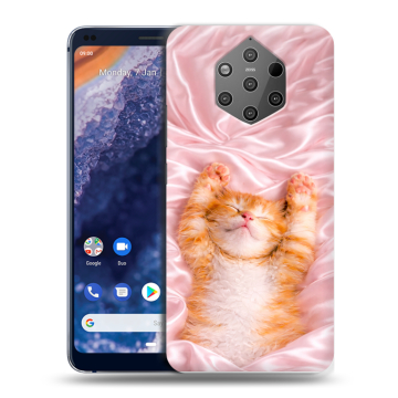 Силиконовый чехол на Nokia 9 PureView с принтом женский