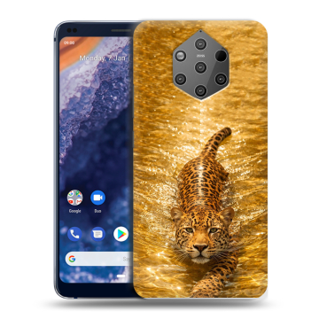 Силиконовый чехол на Nokia 9 PureView с принтом женский