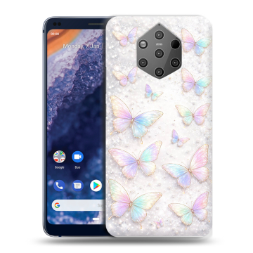 Силиконовый чехол на Nokia 9 PureView с принтом женский
