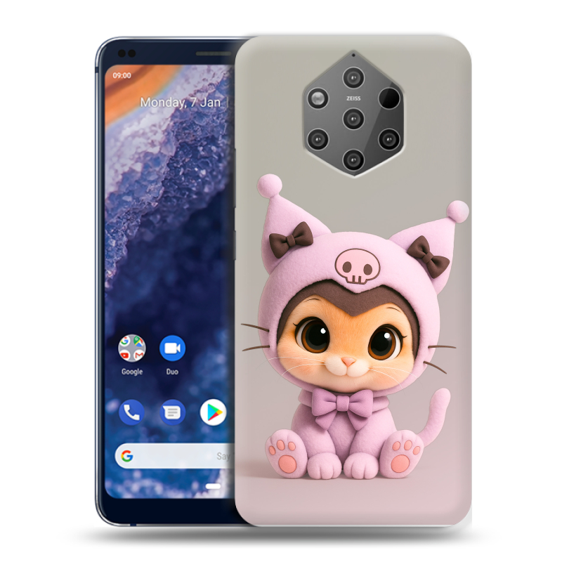 Пластиковый чехол на Nokia 9 PureView с принтом Куроми Kuromi Пластиковый чехол на Nokia 9 PureView с принтом Куроми Kuromi