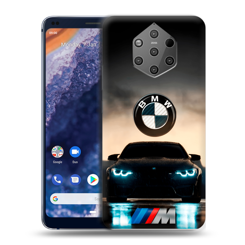Пластиковый чехол на Nokia 9 PureView с принтом БМВ BMW Пластиковый чехол на Nokia 9 PureView с принтом БМВ BMW