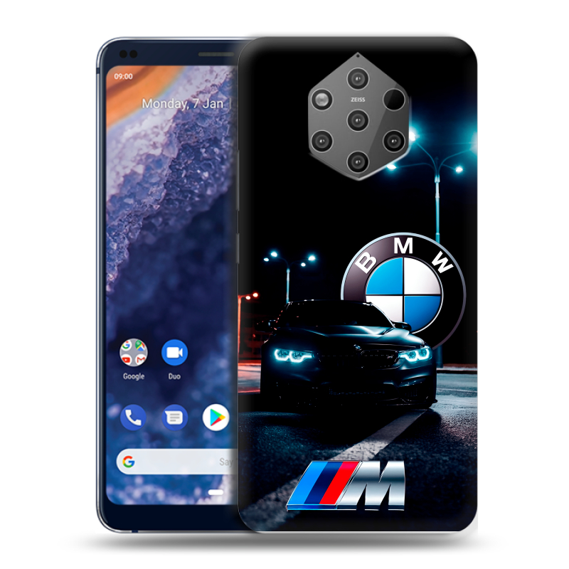 Пластиковый чехол на Nokia 9 PureView с принтом БМВ BMW Пластиковый чехол на Nokia 9 PureView с принтом БМВ BMW