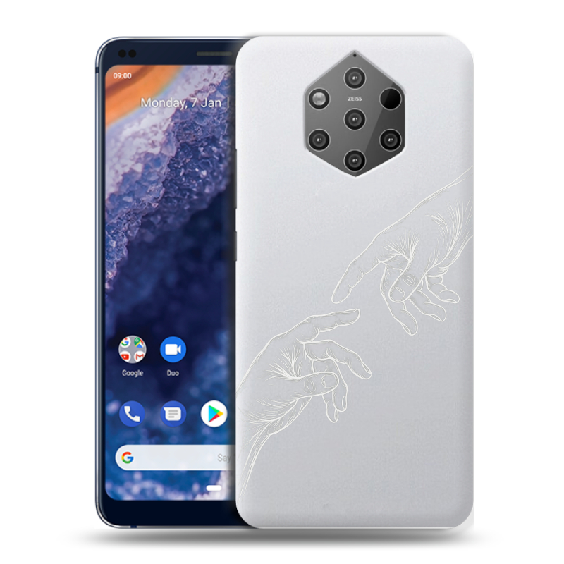 Пластиковый чехол на Nokia 9 PureView с принтом Сотворение мира Пластиковый чехол на Nokia 9 PureView с принтом Сотворение мира