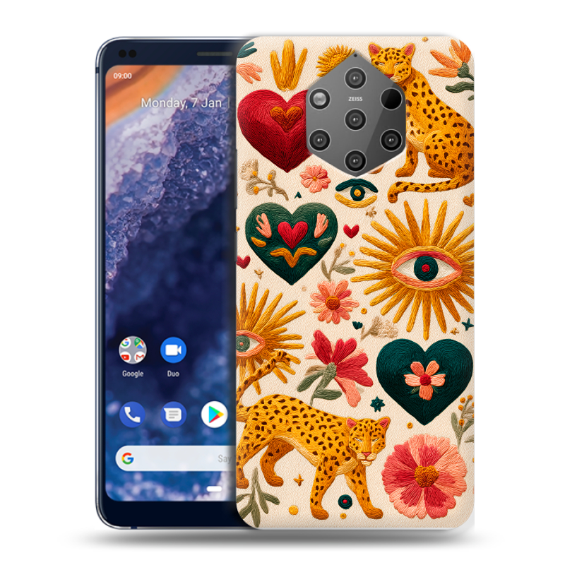 Пластиковый чехол на Nokia 9 PureView с принтом Модный принт Пластиковый чехол на Nokia 9 PureView с принтом Модный принт