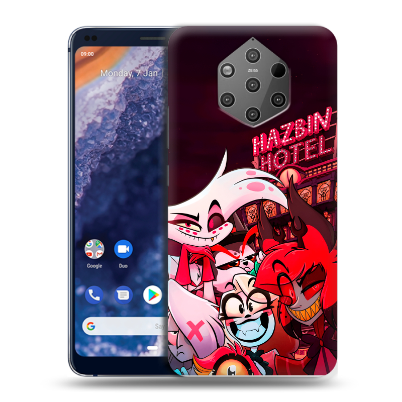 Силиконовый чехол на Nokia 9 PureView с принтом Hazbin Hotel Отель Хазбин Силиконовый чехол на Nokia 9 PureView с принтом Hazbin Hotel Отель Хазбин
