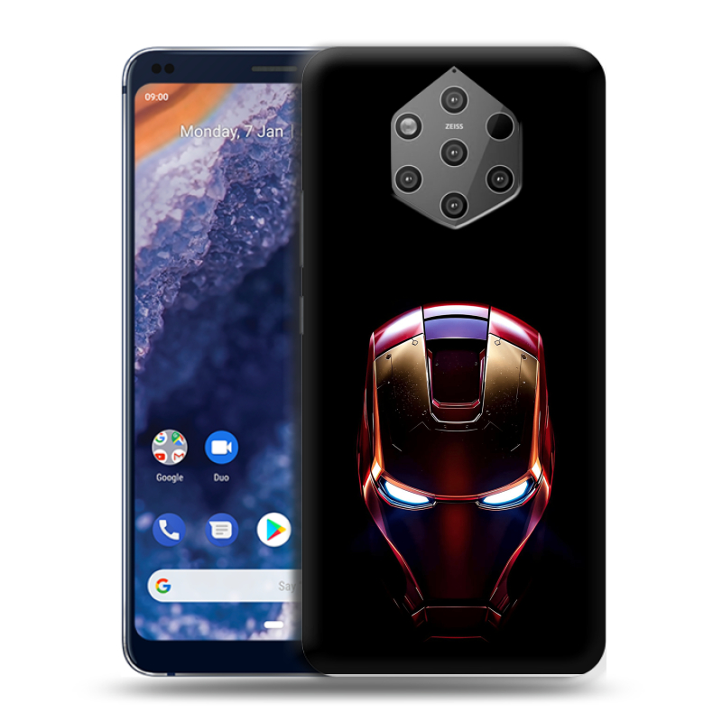 Пластиковый чехол на Nokia 9 PureView с принтом IronMan Железный человек Пластиковый чехол на Nokia 9 PureView с принтом IronMan Железный человек