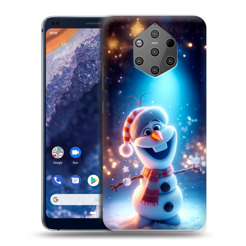 Силиконовый чехол на Nokia 9 PureView с принтом Новый год Силиконовый чехол на Nokia 9 PureView с принтом Новый год