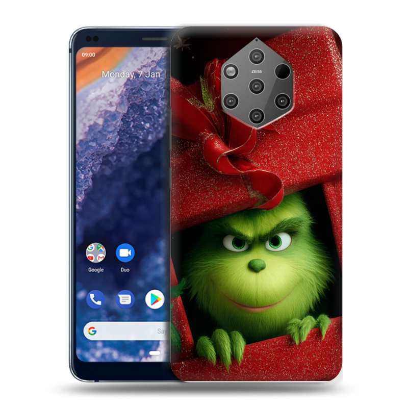 Силиконовый чехол на Nokia 9 PureView с принтом Новый год Силиконовый чехол на Nokia 9 PureView с принтом Новый год