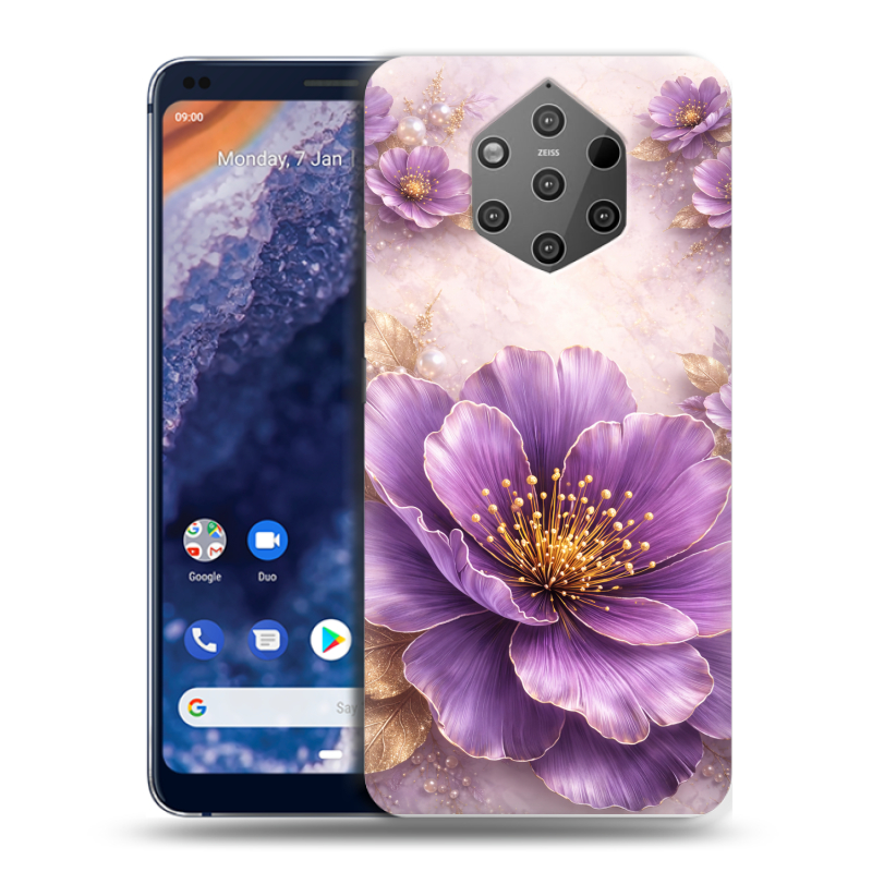 Силиконовый чехол на Nokia 9 PureView с принтом женский Силиконовый чехол на Nokia 9 PureView с принтом женский