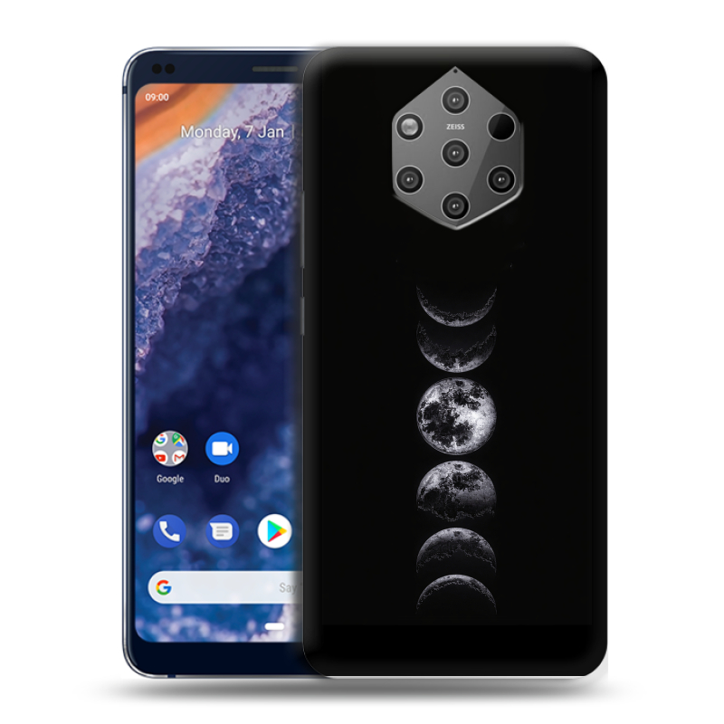 Пластиковый чехол на Nokia 9 PureView с принтом женский Пластиковый чехол на Nokia 9 PureView с принтом женский