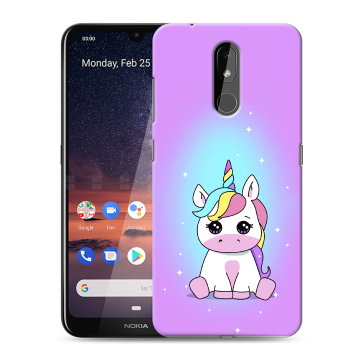 Силиконовый чехол на Nokia 3.2 с принтом Единорог Силиконовый чехол на Nokia 3.2 с принтом Единорог
