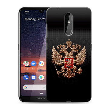 Силиконовый чехол на Nokia 3.2 с принтом Герб России