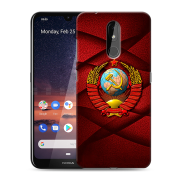 Силиконовый чехол на Nokia 3.2 с принтом Герб СССР Силиконовый чехол на Nokia 3.2 с принтом Герб СССР