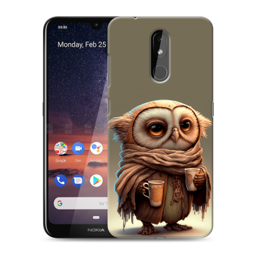 Силиконовый чехол на Nokia 3.2 с принтом Сова Силиконовый чехол на Nokia 3.2 с принтом Сова