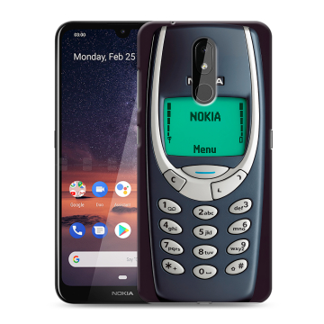 Силиконовый чехол на Nokia 3.2 с принтом Старый телефон Силиконовый чехол на Nokia 3.2 с принтом Старый телефон