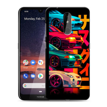 Силиконовый чехол на Nokia 3.2 с принтом Гоночные машины Силиконовый чехол на Nokia 3.2 с принтом Гоночные машины