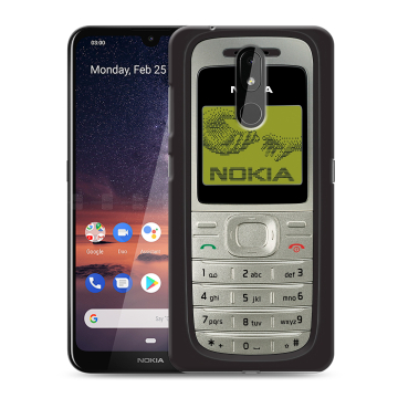 Силиконовый чехол на Nokia 3.2 с принтом Ретро Нокия