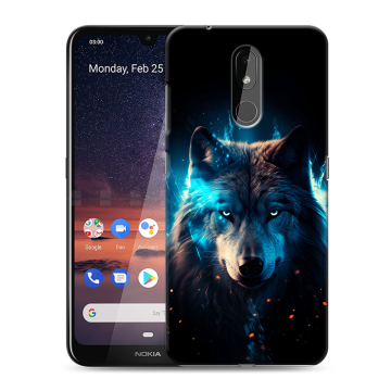 Силиконовый чехол на Nokia 3.2 с принтом Волк ночной