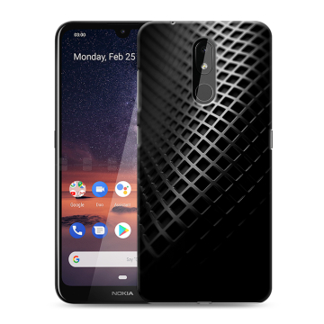 Силиконовый чехол на Nokia 3.2 с принтом Текстура металла Силиконовый чехол на Nokia 3.2 с принтом Текстура металла
