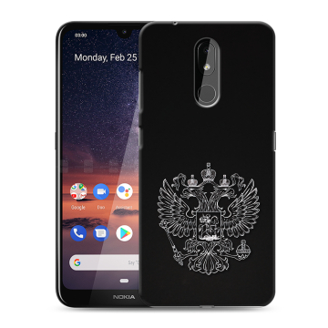 Силиконовый чехол на Nokia 3.2 с принтом Герб России