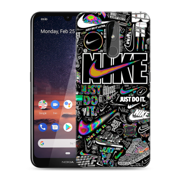 Силиконовый чехол на Nokia 3.2 с принтом Найк Силиконовый чехол на Nokia 3.2 с принтом Найк