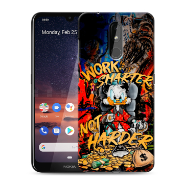 Силиконовый чехол на Nokia 3.2 с принтом Дональд Дак Деньги Силиконовый чехол на Nokia 3.2 с принтом Дональд Дак Деньги