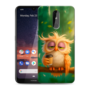 Силиконовый чехол на Nokia 3.2 с принтом сова Силиконовый чехол на Nokia 3.2 с принтом сова