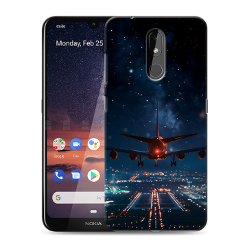 Силиконовый чехол на Nokia 3.2 с принтом самолет Силиконовый чехол на Nokia 3.2 с принтом самолет