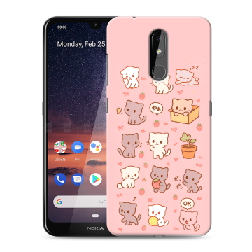 Силиконовый чехол на Nokia 3.2 с принтом Hello Kitty Хелоу Кити Силиконовый чехол на Nokia 3.2 с принтом Hello Kitty Хелоу Кити
