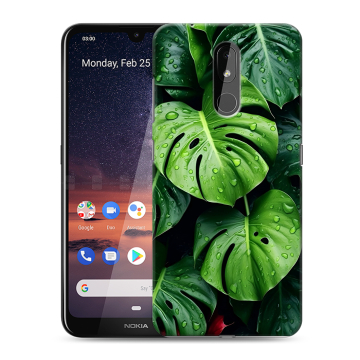 Силиконовый чехол на Nokia 3.2 с принтом Листья Силиконовый чехол на Nokia 3.2 с принтом Листья