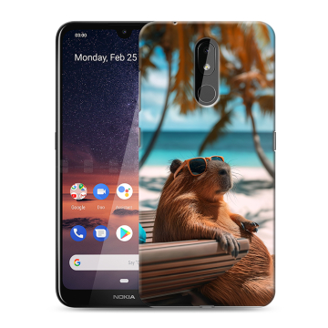 Силиконовый чехол на Nokia 3.2 с принтом Капибара Силиконовый чехол на Nokia 3.2 с принтом Капибара