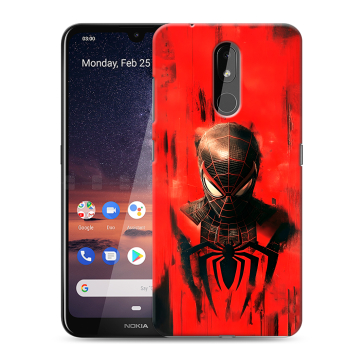 Силиконовый чехол на Nokia 3.2 с принтом человек паук spiderman Силиконовый чехол на Nokia 3.2 с принтом человек паук spiderman