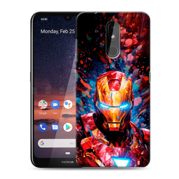 Силиконовый чехол на Nokia 3.2 с принтом Железный человек Ironman Силиконовый чехол на Nokia 3.2 с принтом Железный человек Ironman