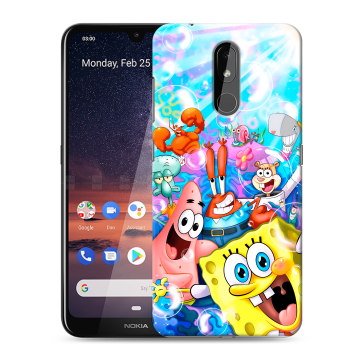 Силиконовый чехол на Nokia 3.2 с принтом спанчбоб спанч боб Силиконовый чехол на Nokia 3.2 с принтом спанчбоб спанч боб