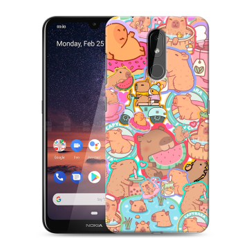 Силиконовый чехол на Nokia 3.2 с принтом капибары Силиконовый чехол на Nokia 3.2 с принтом капибары