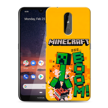 Силиконовый чехол на Nokia 3.2 с принтом Майнкрафт Minecraft Силиконовый чехол на Nokia 3.2 с принтом Майнкрафт Minecraft
