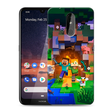 Силиконовый чехол на Nokia 3.2 с принтом Майнкрафт Minecraft Силиконовый чехол на Nokia 3.2 с принтом Майнкрафт Minecraft