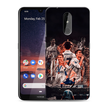 Силиконовый чехол на Nokia 3.2 с принтом Реал Роналдо Real Ronaldo