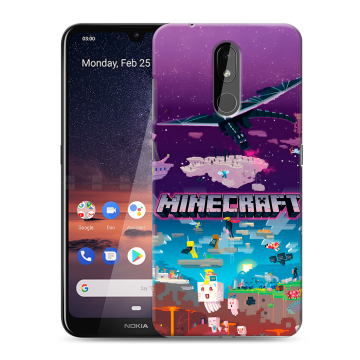 Силиконовый чехол на Nokia 3.2 с принтом Майнкрафт Minecraft Силиконовый чехол на Nokia 3.2 с принтом Майнкрафт Minecraft