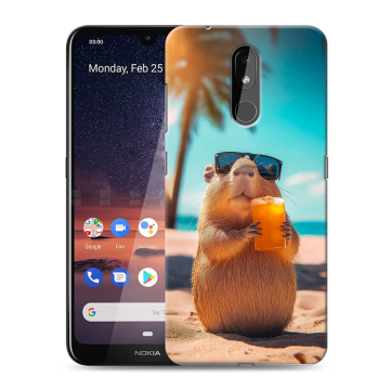 Силиконовый чехол на Nokia 3.2 с принтом Капибара