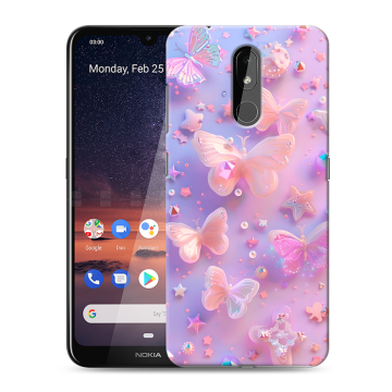 Силиконовый чехол на Nokia 3.2 с принтом Бабочки