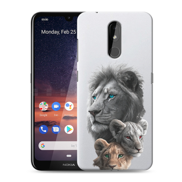 Силиконовый чехол на Nokia 3.2 с принтом Львы