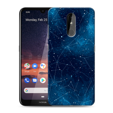 Силиконовый чехол на Nokia 3.2 с принтом Космос звезды