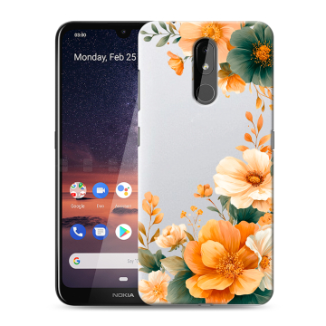 Силиконовый чехол на Nokia 3.2 с принтом Цветы принт