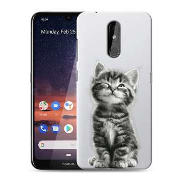 Силиконовый чехол на Nokia 3.2 с принтом Котенок Силиконовый чехол на Nokia 3.2 с принтом Котенок