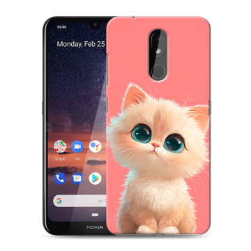 Силиконовый чехол на Nokia 3.2 с принтом Розовый котенок